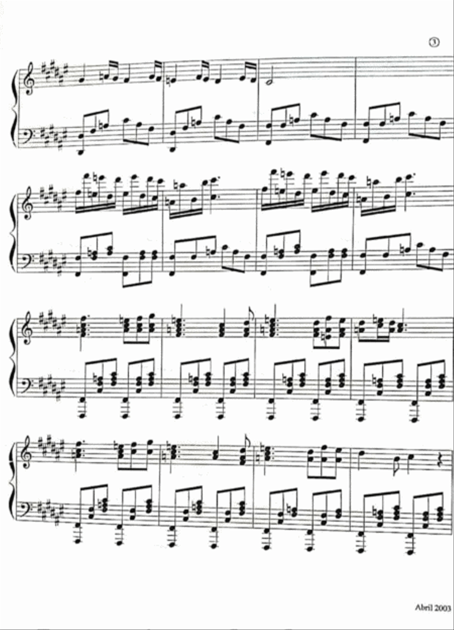 Abril 2003 Piano Solo scores gallery preview page 4
