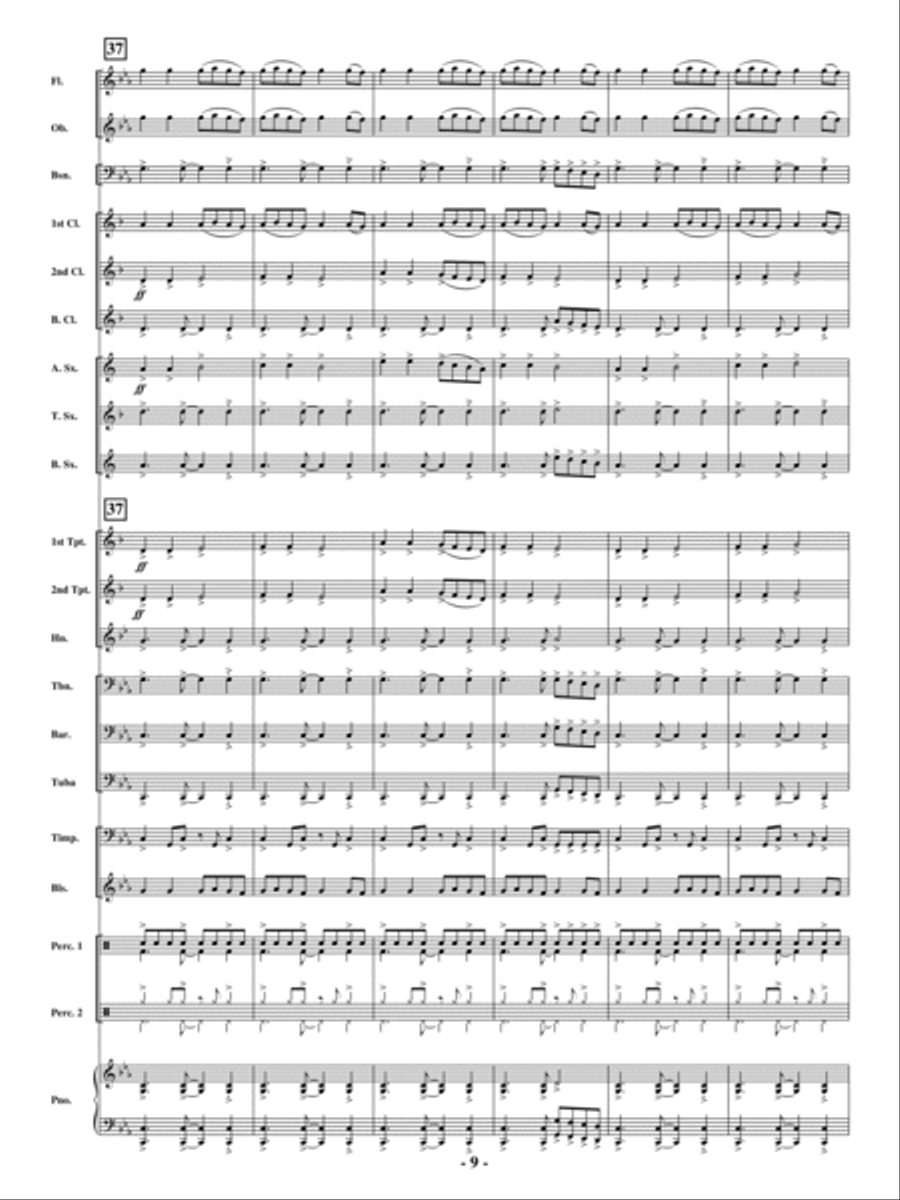 Hanukkah Dance (Sevivon) Concert Band scores gallery preview page 8