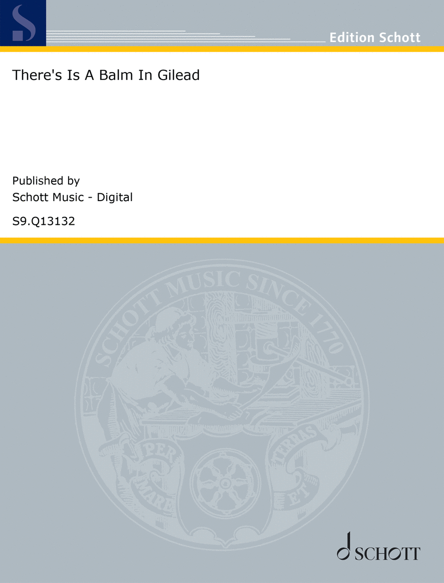 There's Is A Balm In Gilead 3-Part scores gallery preview page 1