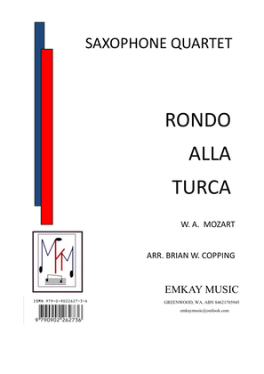 Book cover for RONDO ALLA TURCA – SAXOPHONE QUARTET