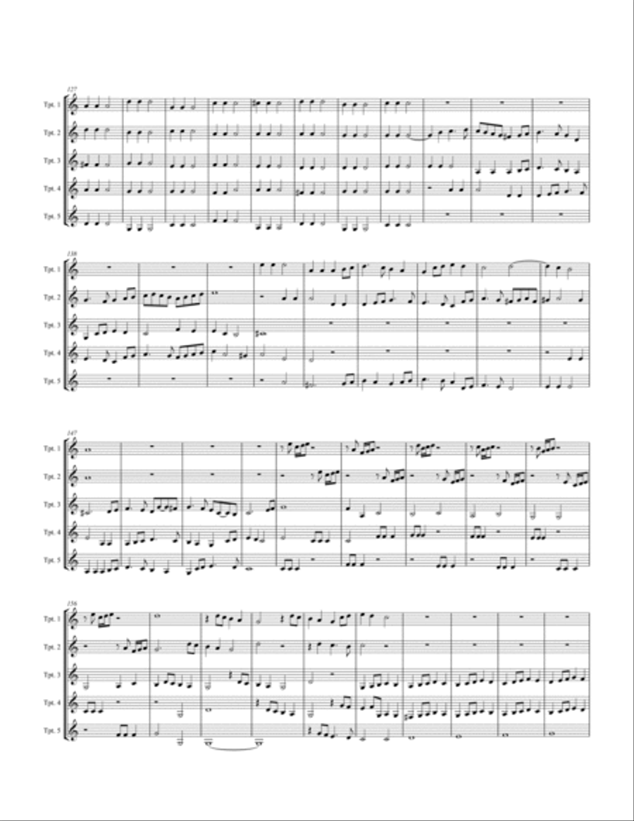 Canzon super Belgicam Canzon super Belgicam Trumpet scores gallery preview page 5