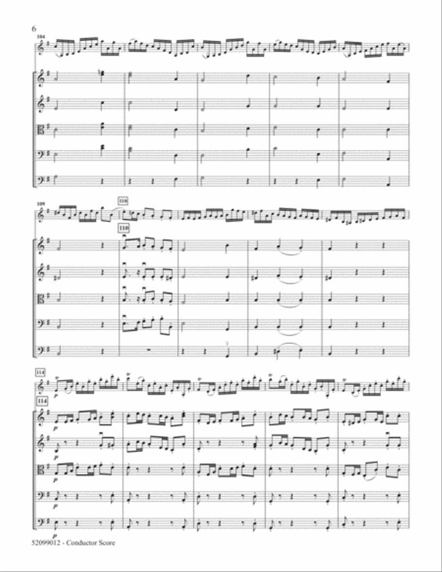 Praeludium and Allegro for Violin and String Orchestra String Orchestra scores gallery preview page 6