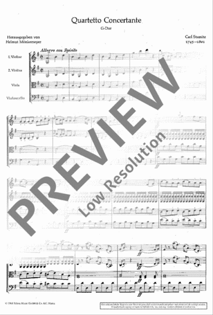 Quartet concertante G Major String Quartet scores gallery preview page 8