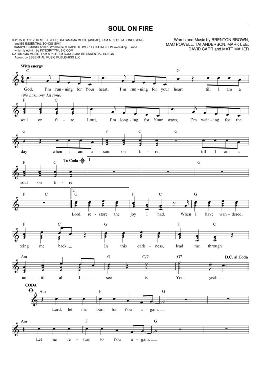 Soul On Fire Flute scores gallery preview page 1