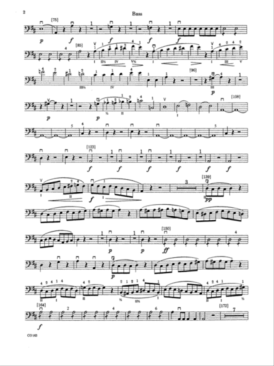The Marriage of Figaro -- Overture: String Bass Full Orchestra scores gallery preview page 2