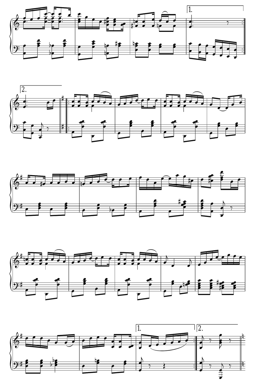 The Strenuous Life Piano Solo scores gallery preview page 2