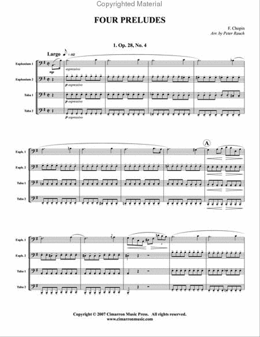 Four Preludes EETT scores gallery preview page 2