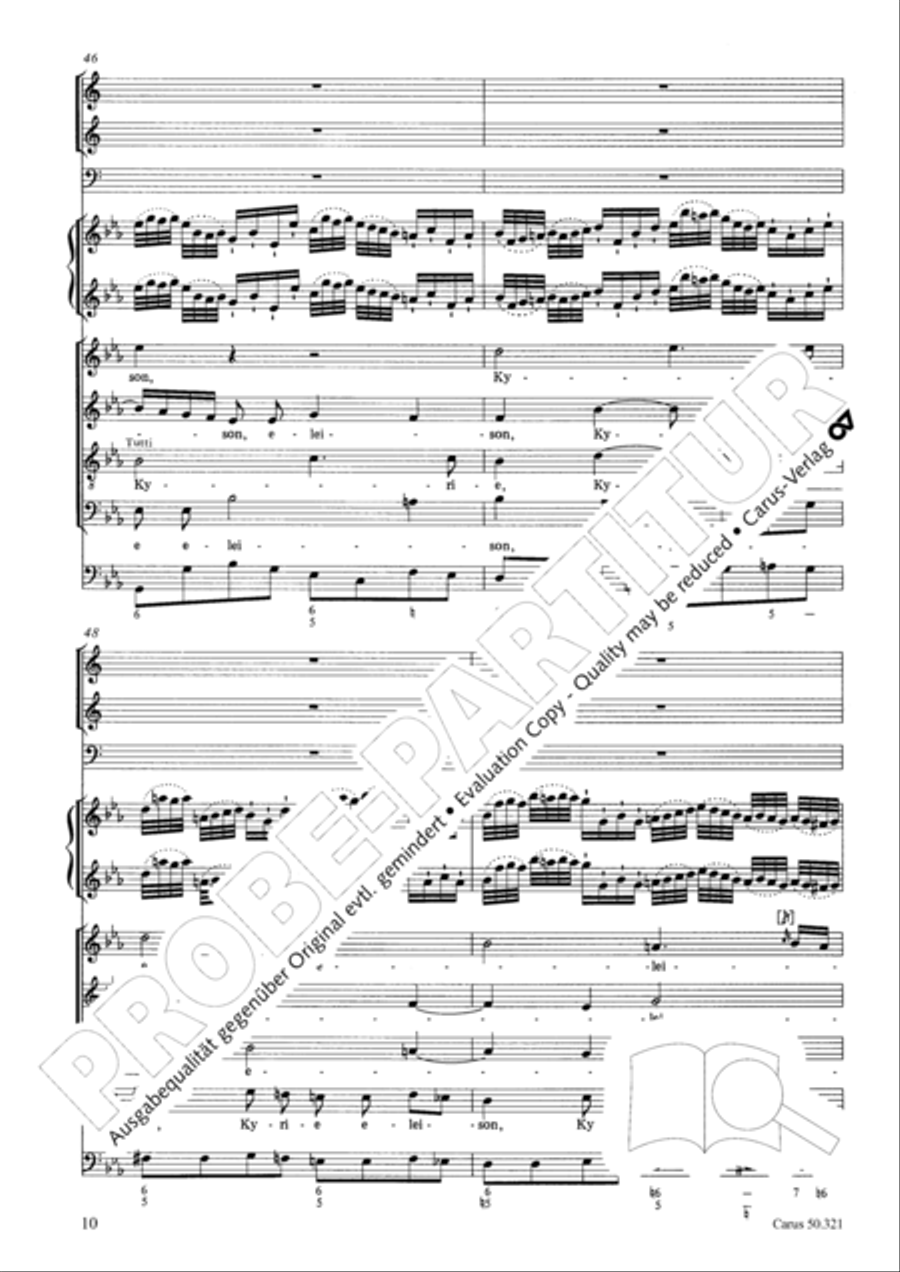 Requiem in C minor 4-Part scores gallery preview page 16