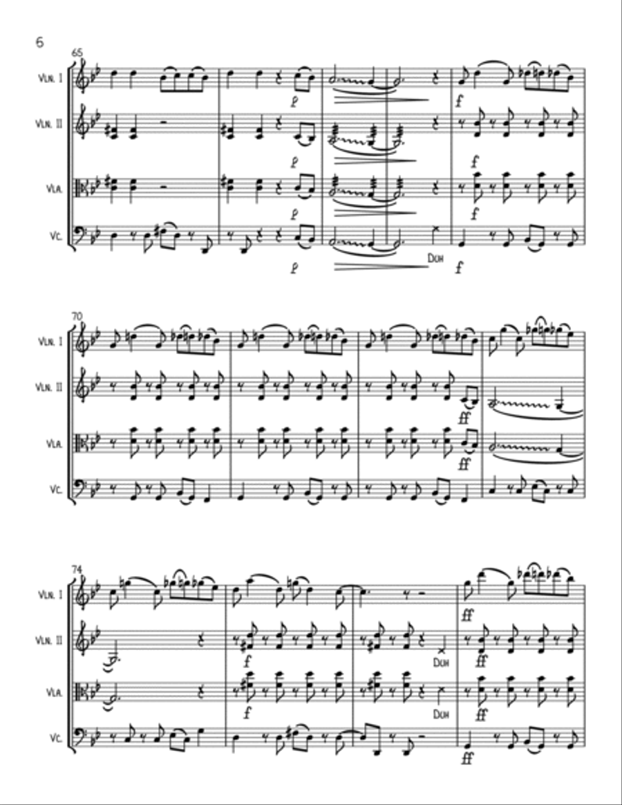 Bad Guy String Trio scores gallery preview page 6