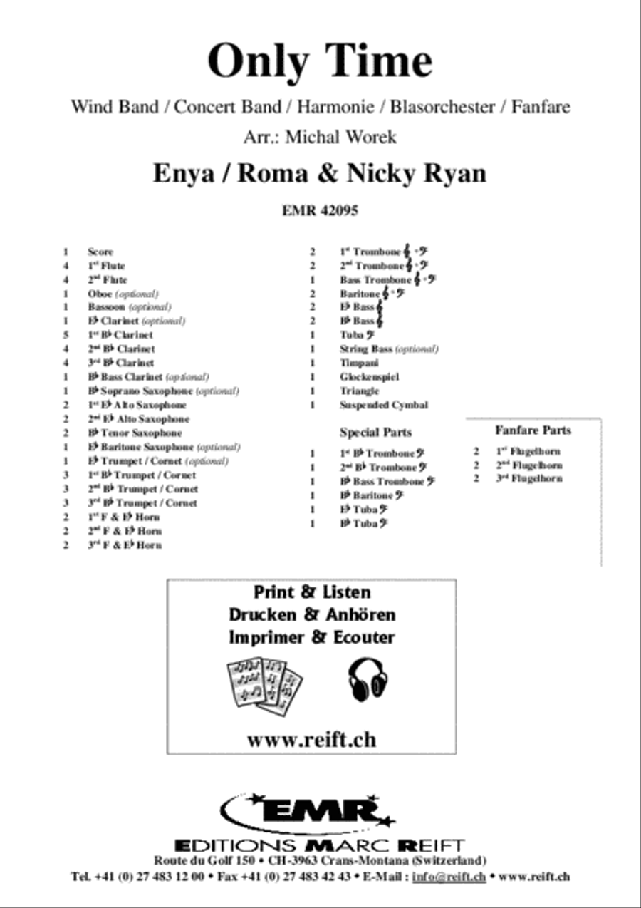 Only Time Only Time Concert Band scores gallery preview page 2