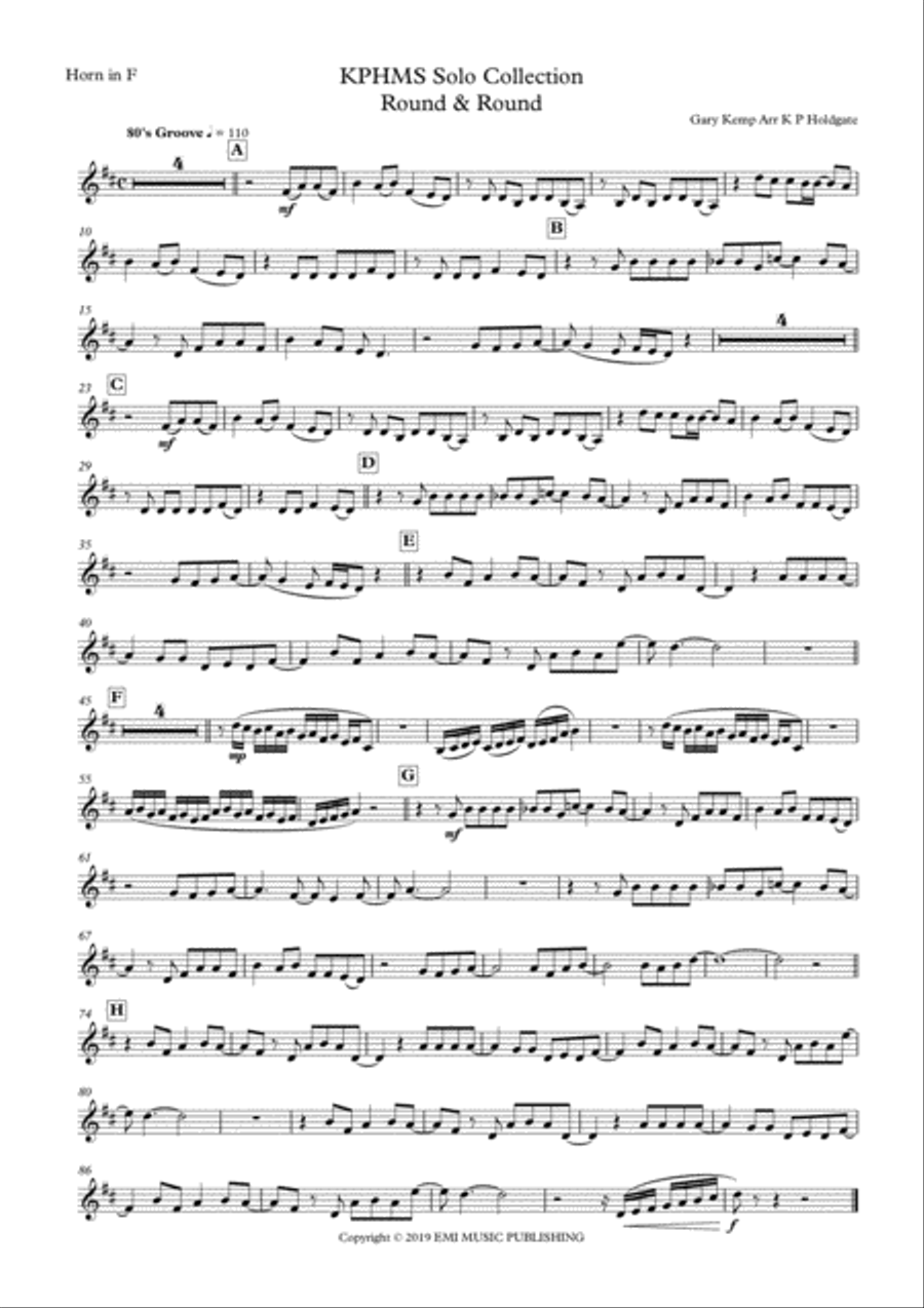 Round And Round Horn scores gallery preview page 5