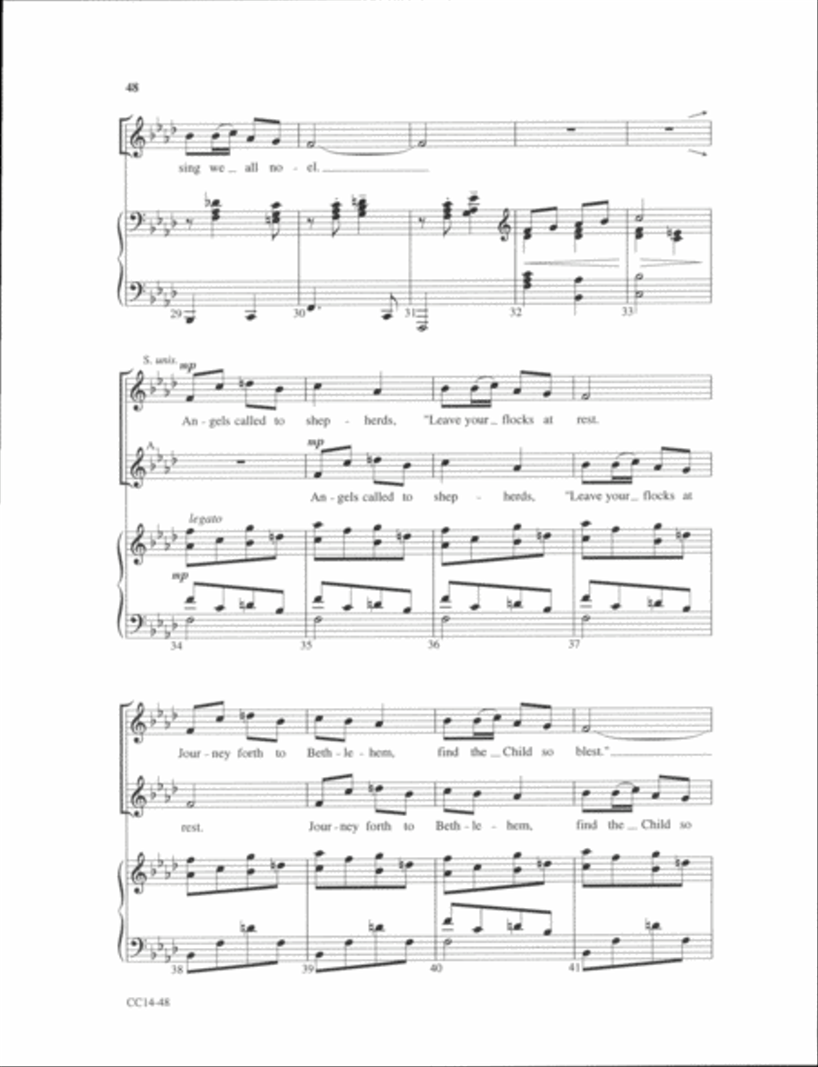 Small Choir Collection - Howard Helvey Christmas SSA SSA scores gallery preview page 4