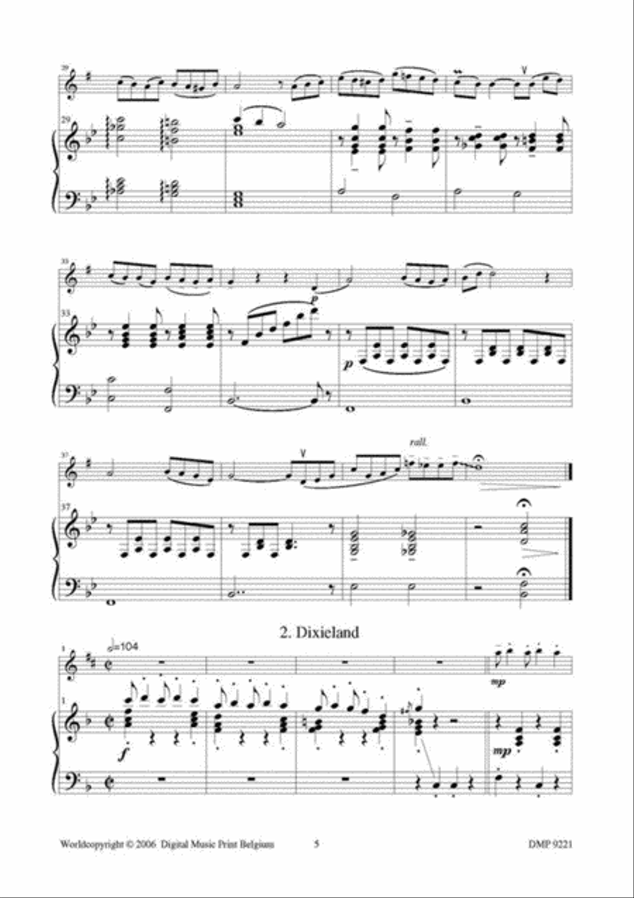 Dixieland Story (Eb) Saxophone Solo scores gallery preview page 3