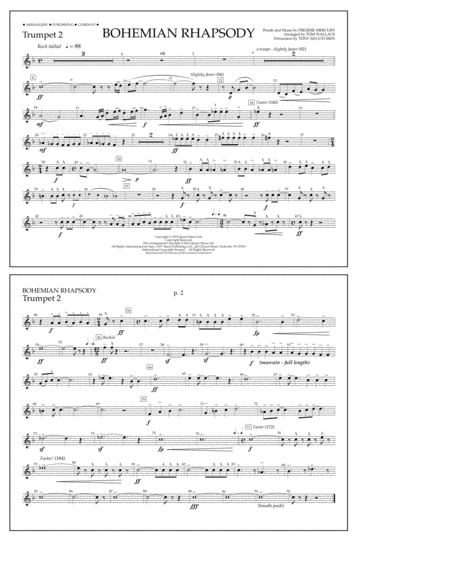 Bohemian Rhapsody - Trumpet 2