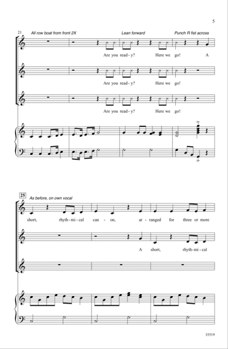 Singing A-Round Singing A-Round Choir scores gallery preview page 4