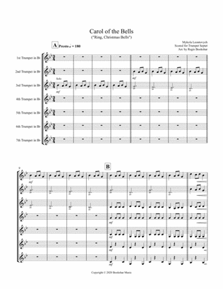 Carol of the Bells (F min) (Trumpet Septet)