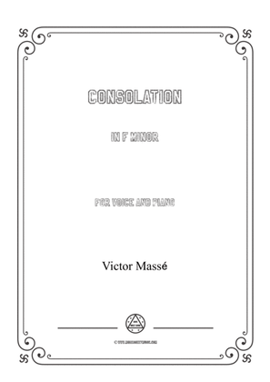Masse-Consolation in f minor,for Voice and Piano