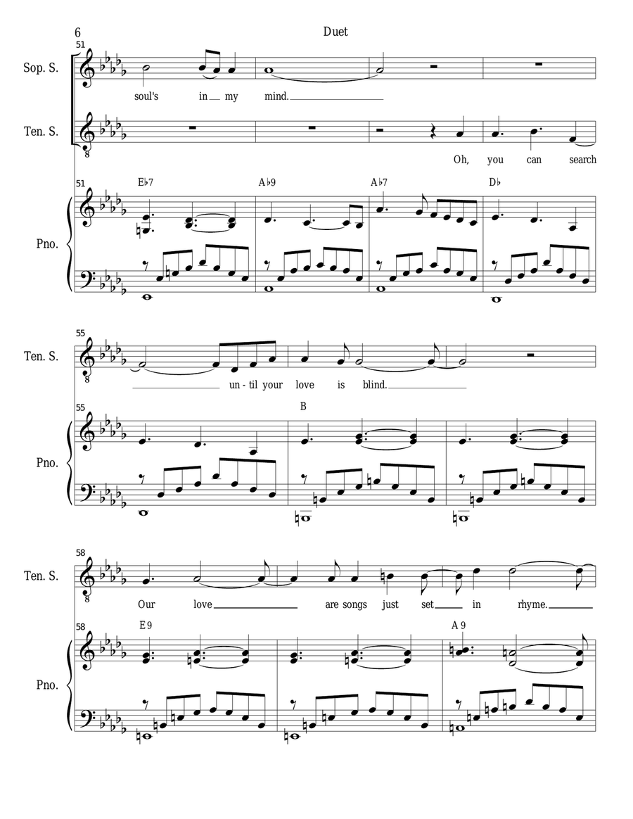 Duet Vocal Duet scores gallery preview page 6
