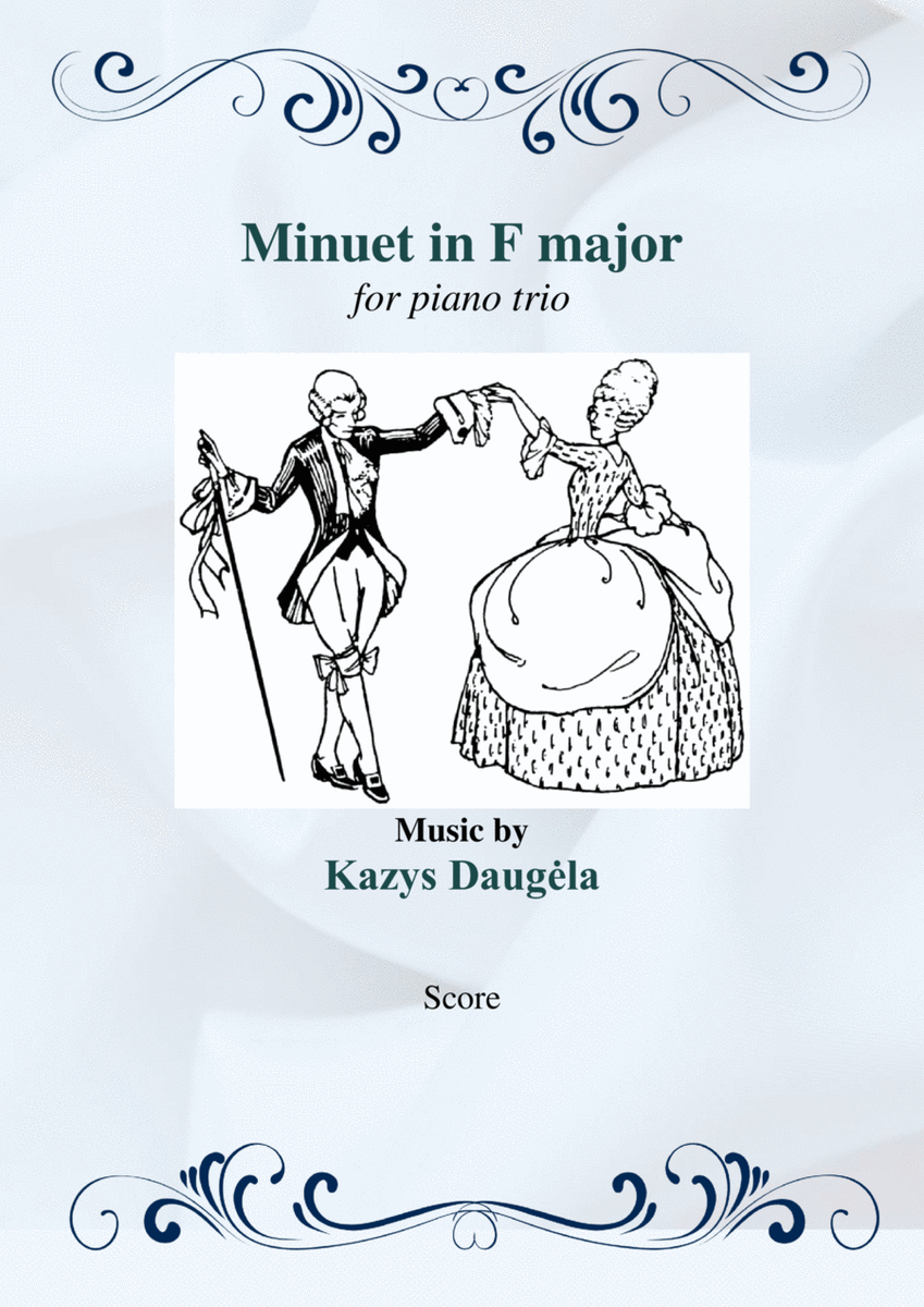 Minuet in F major for Piano Trio image number null