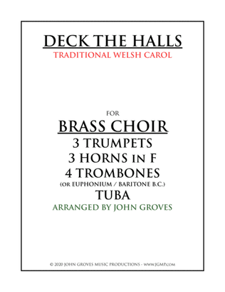 Book cover for Deck The Halls - Brass Choir (Ensemble)