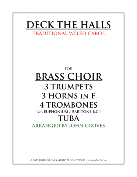 Deck The Halls - Brass Choir (Ensemble) image number null