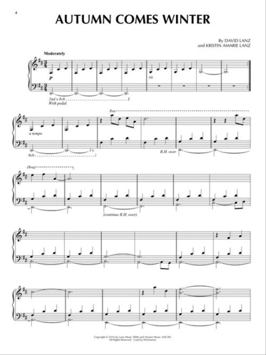 Calming Piano Solos Piano Solo scores gallery preview page 4