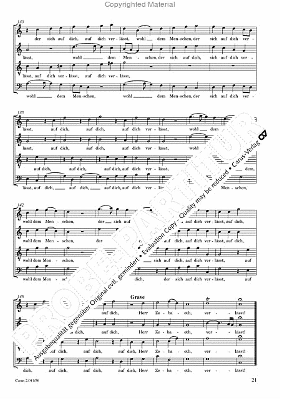 Motets and arias for choirs collected and edited by Johann Adam Hiller, vol. 5 Voice Solo scores gallery preview page 22