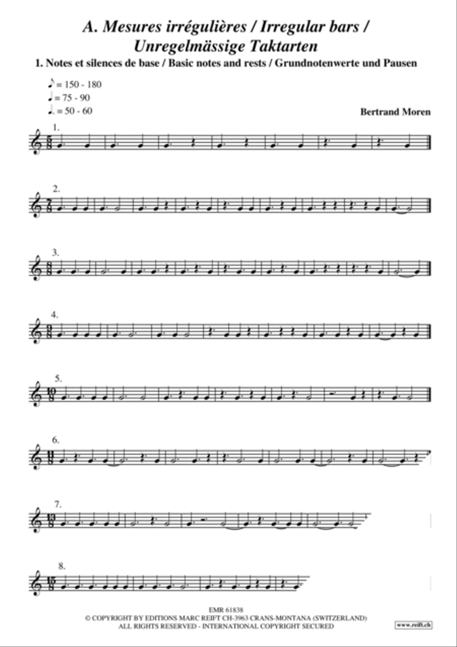 Exercices Rythmiques Volume 2 Cornet scores gallery preview page 4