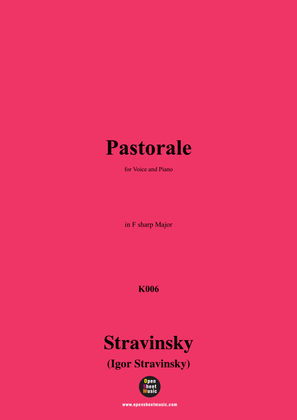Stravinsky-Pastorale(1910),in F sharp Major