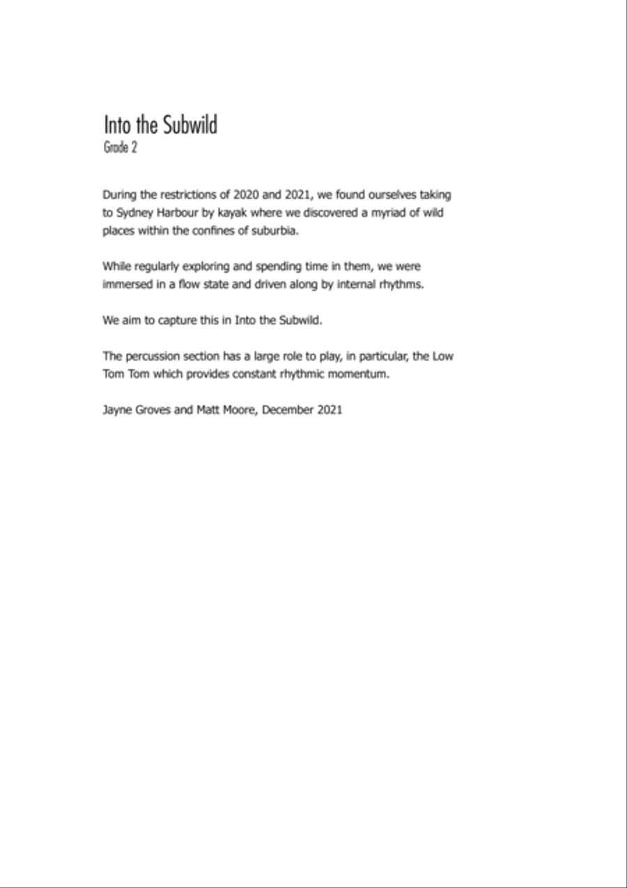 Into the Subwild Into the Subwild Concert Band scores gallery preview page 3