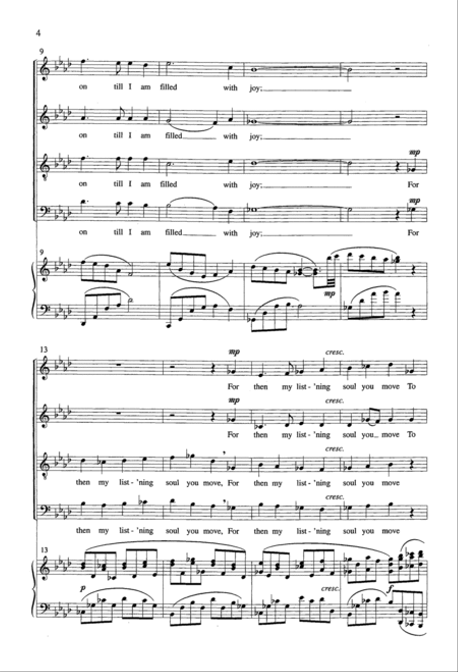 If Music Be The Food Of Love 4-Part scores gallery preview page 3