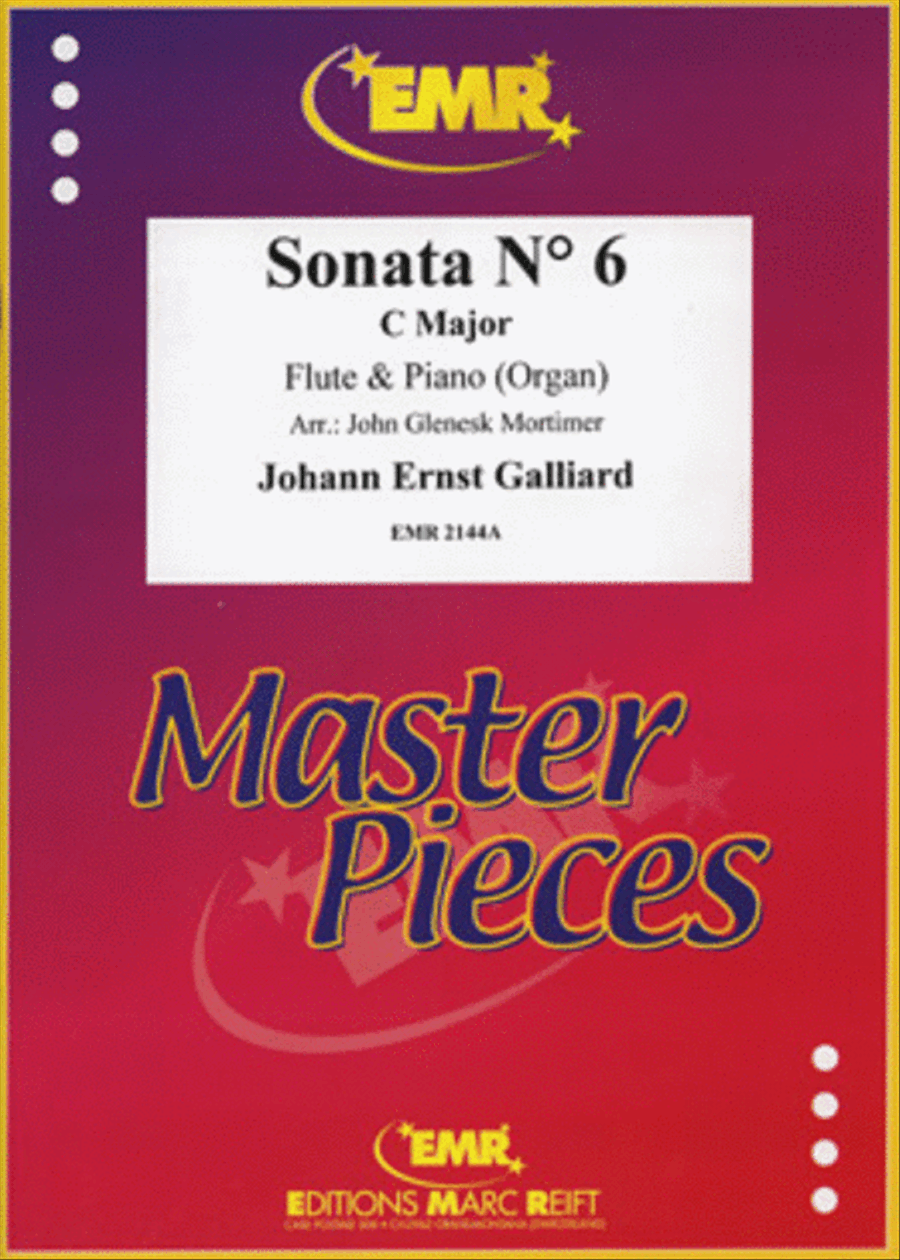 Sonata No. 6 in C Major Flute Solo scores gallery preview page 1