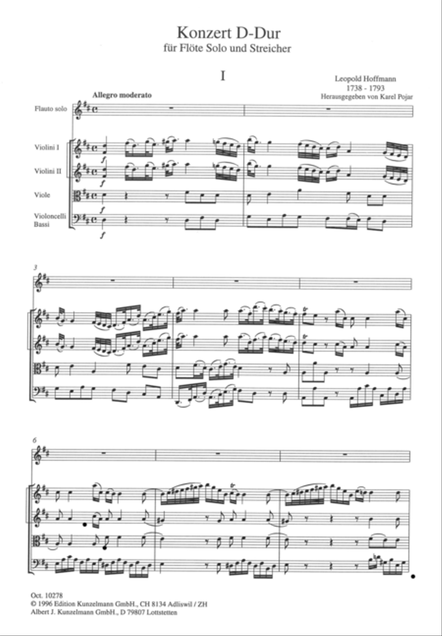 Concerto for flute in D major Flute Solo scores gallery preview page 2