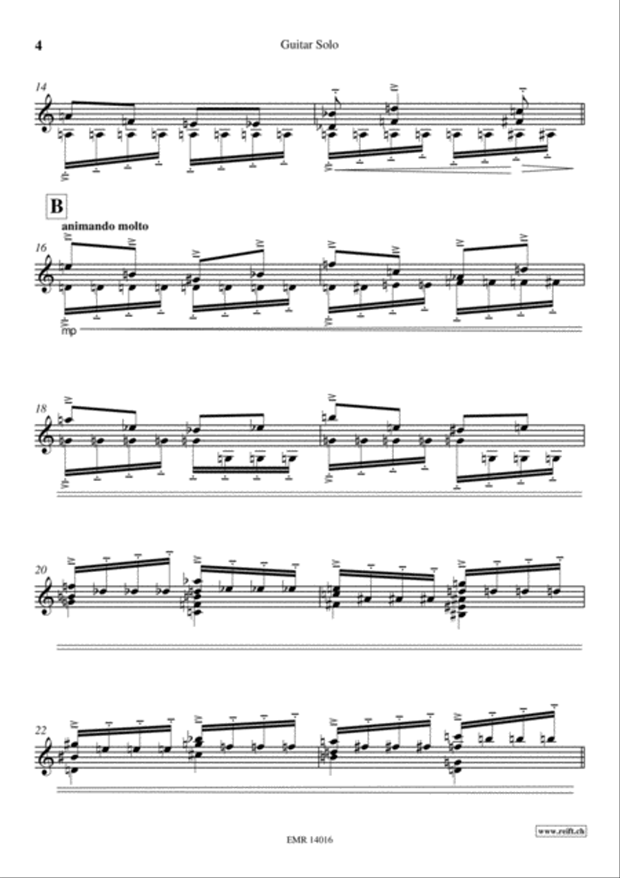 Sonata Granadina Classical Guitar scores gallery preview page 4