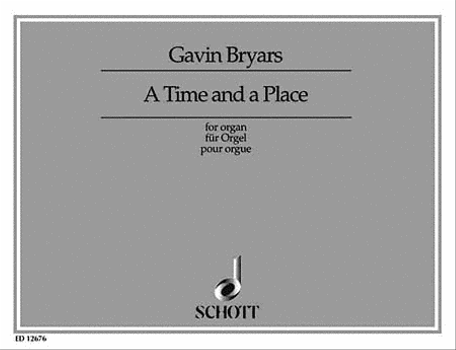 A Time and a Place Organ scores gallery preview page 1