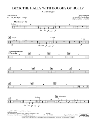 Deck the Halls with Boughs of Holly (A Merry Fugue) - Percussion 1