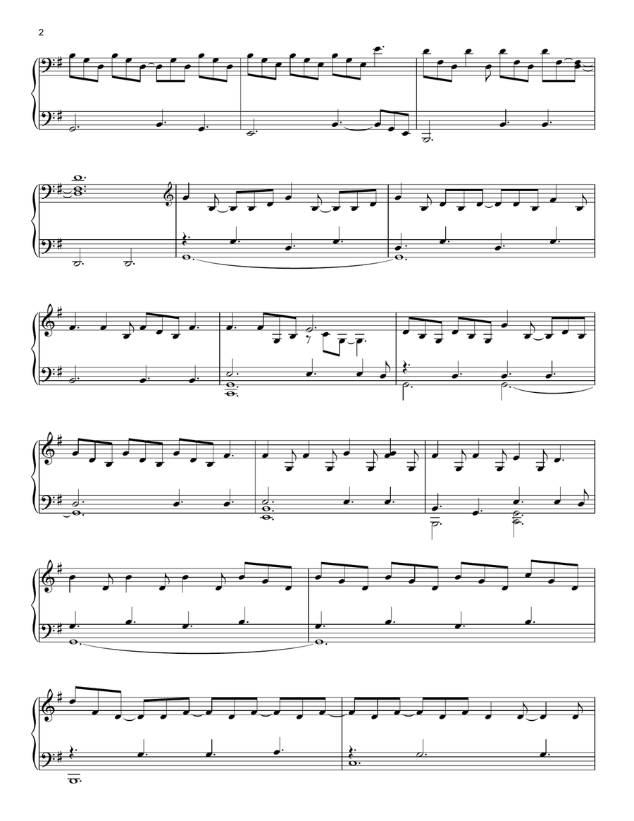 Lumiere Lumiere Piano Solo scores gallery preview page 2