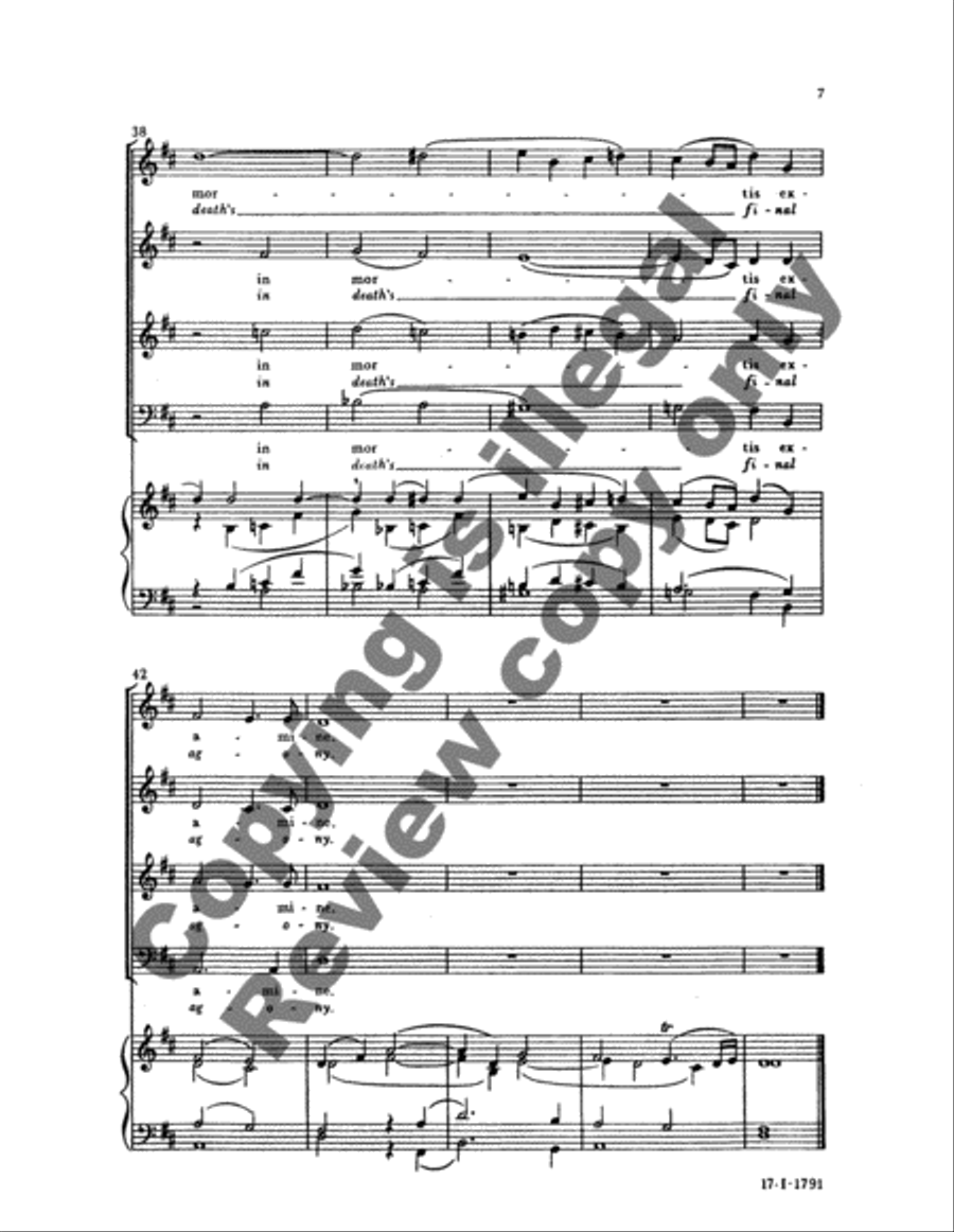 Ave verum Corpus, K. 618 (Jesu, Word of God Incarnate) 4-Part scores gallery preview page 8