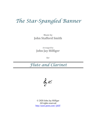 Book cover for The Star-Spangled Banner for Flute and Clarinet