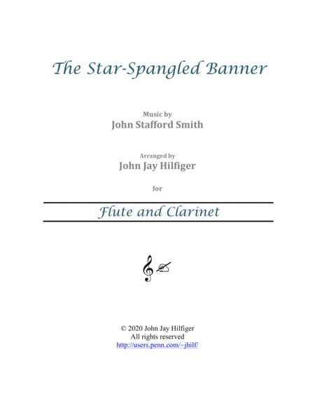 The Star-Spangled Banner for Flute and Clarinet image number null