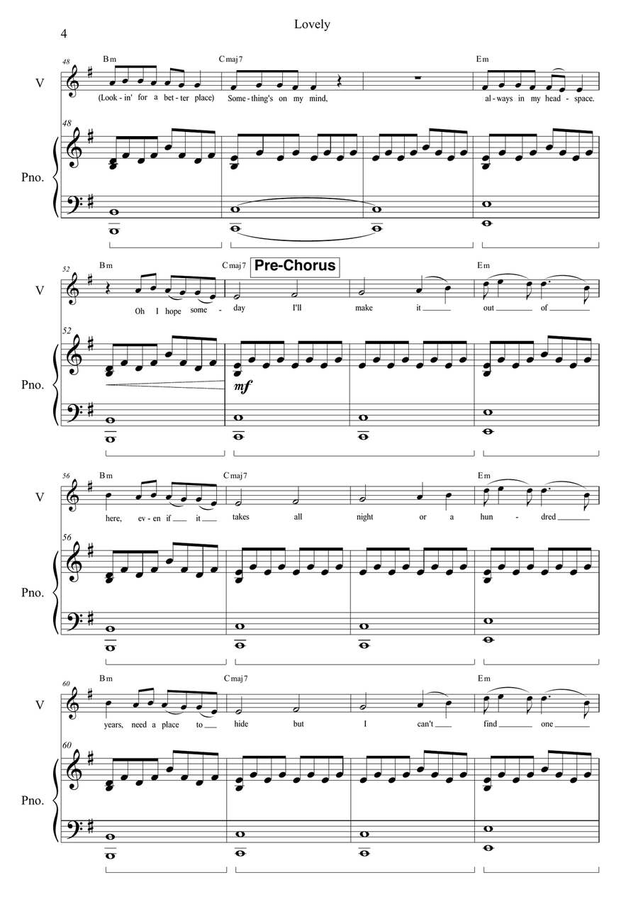 Lovely Piano scores gallery preview page 5