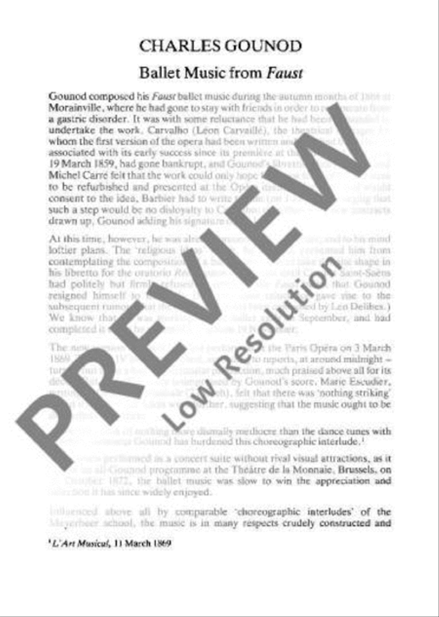 Faust (Margarethe) Faust (Margarethe) Orchestra scores gallery preview page 4