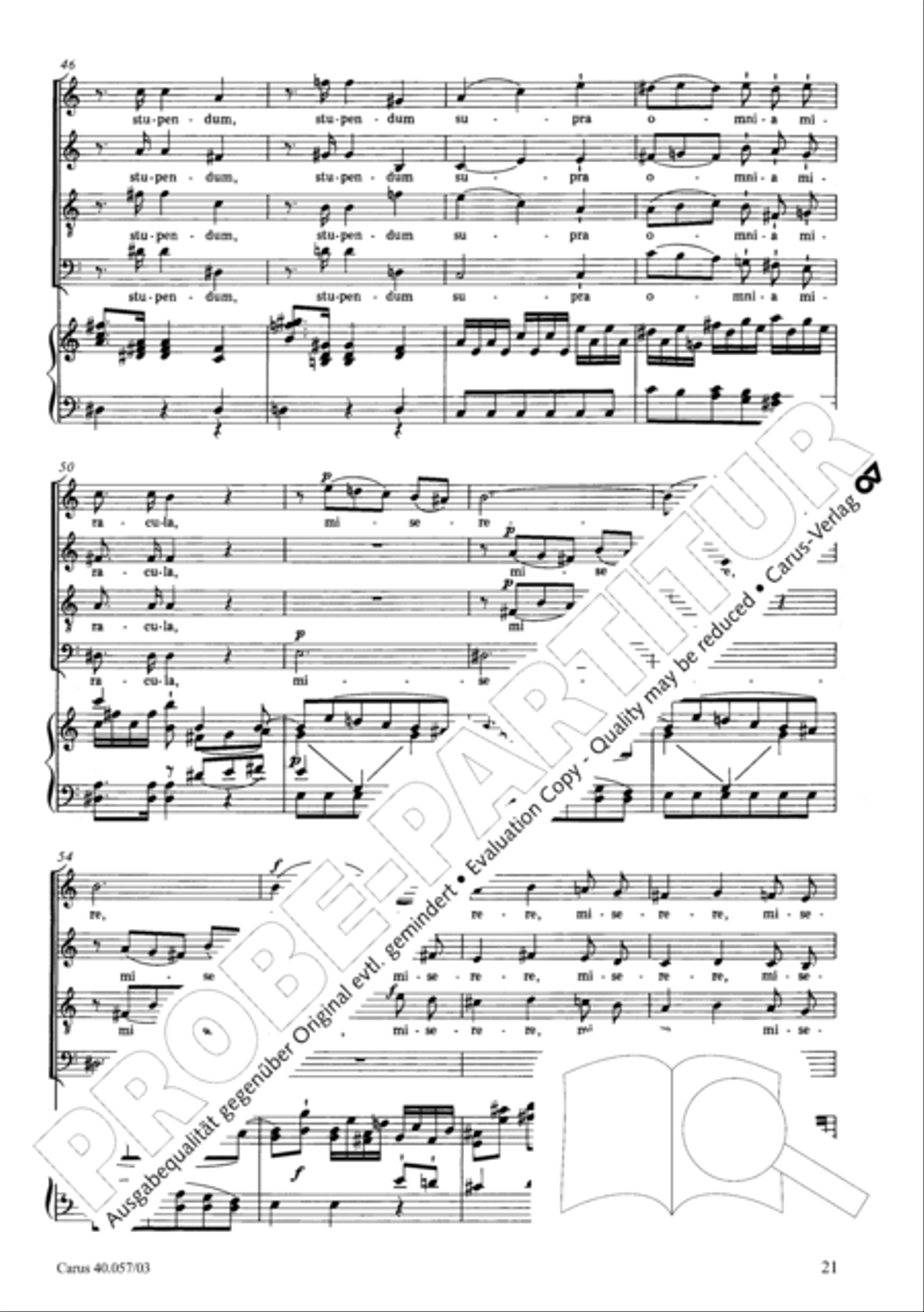 Litaniae de venerabili altaris Sacramento in Es 4-Part scores gallery preview page 22