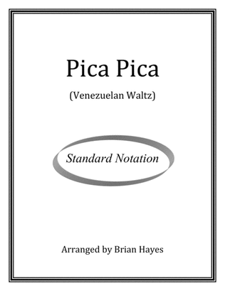 Book cover for Pica Pica (Venezuelan waltz) (for solo guitar) (Standard Notation)