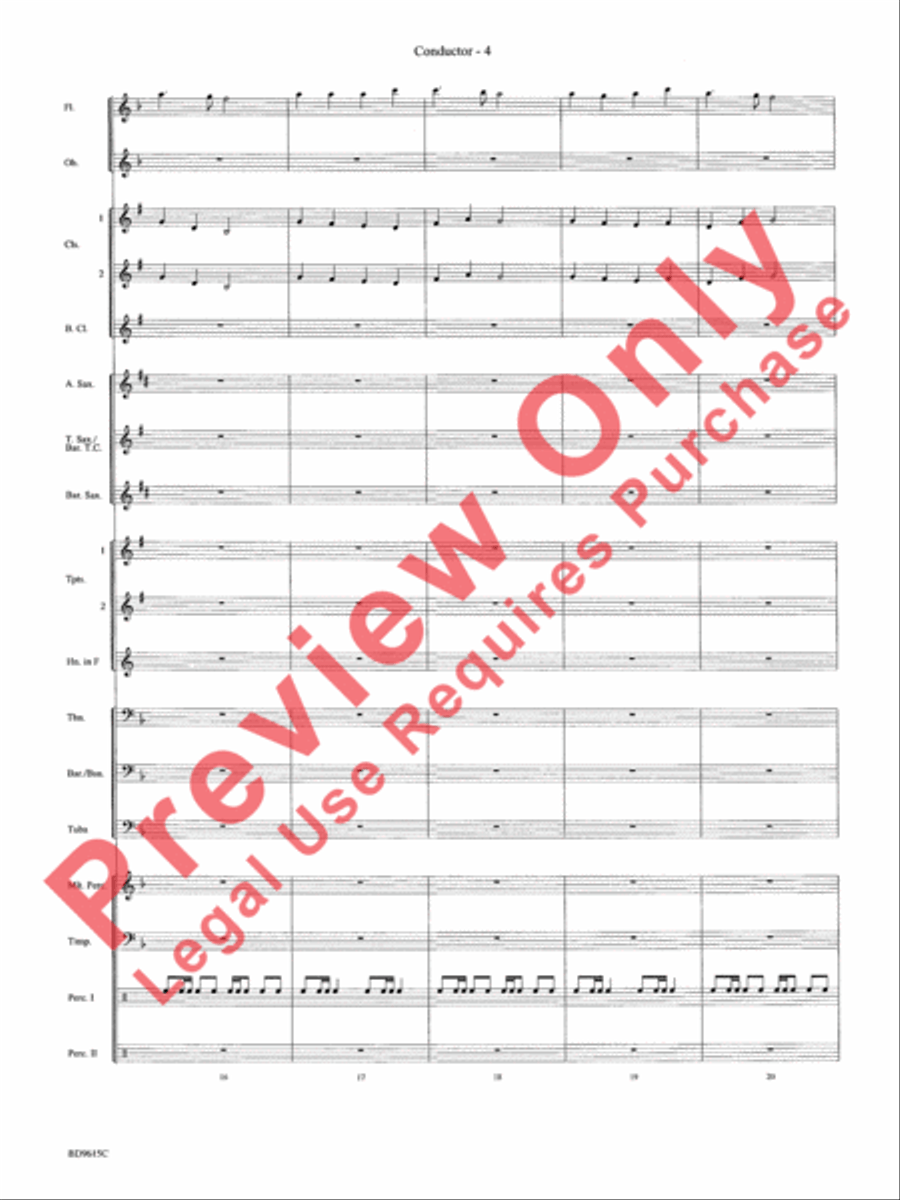 Angels We Have Heard on High Concert Band scores gallery preview page 7