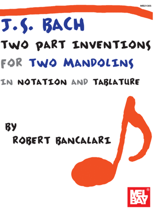 Book cover for J.S. Bach: Two Part Inventions for Two Mandolins