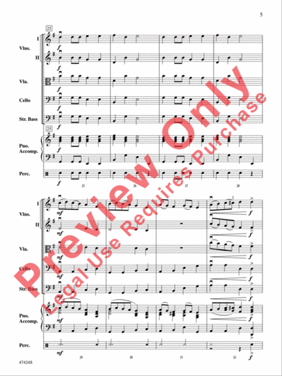 March from The Nutcracker String Orchestra scores gallery preview page 6