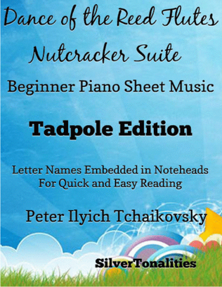 Book cover for Dance of the Reed Flutes Nutcracker Suite Beginner Piano Sheet Music 2nd Edition