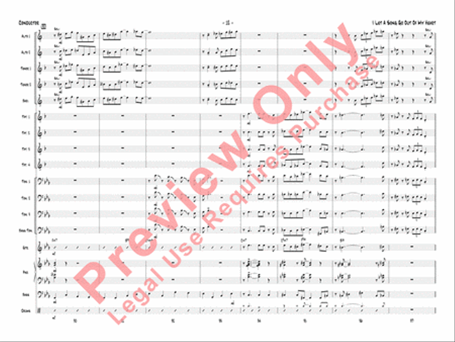 I Let a Song Go Out of My Heart Jazz Ensemble scores gallery preview page 15