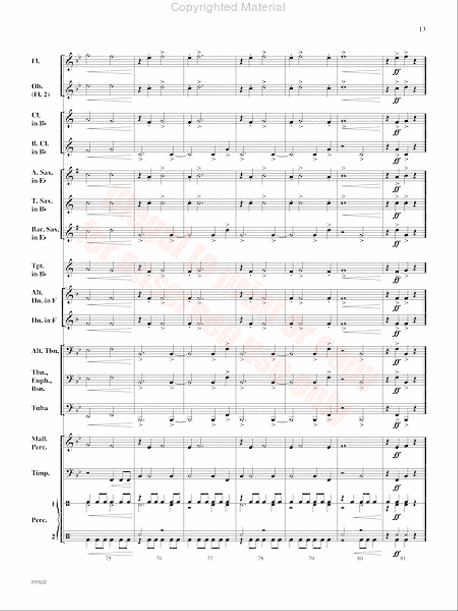Chronicles Concert Band scores gallery preview page 14